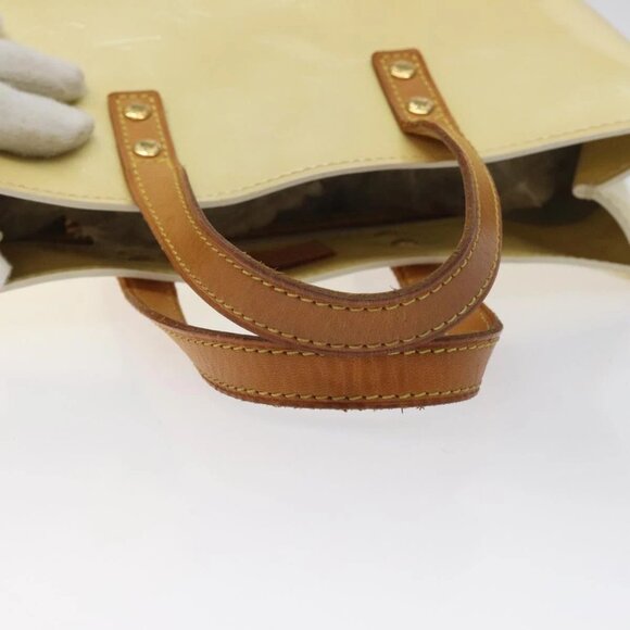 LOUIS VUITTON Monogram Vernis Reade PM Hand Bag Perle - Picture 7 of 15